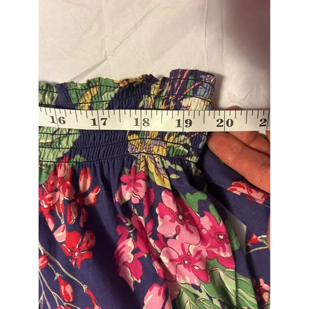 VTG Laura Ashley M Floral Tiered Midi Prairie Skirt Cottage 80s Boho Festival - Picture 11 of 11